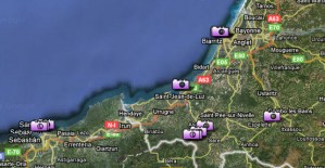 Map des vacances d'Août 2006